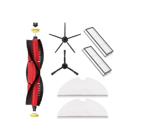 Набор аксессуаров Medium для робота-пылесоса Xiaomi Mi Robot Vacuum Cleaner (SDJQR01RR), основная щетка с роликами, черные боковые щетки